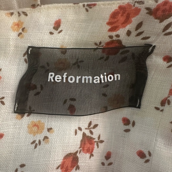 Reformation Floral Print Mini Dress Size 4 - Picture 6 of 9